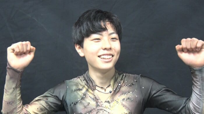 憧れの羽生結弦さんと同じ中学2年生での3A成功に喜ぶ木村（関東選手権）