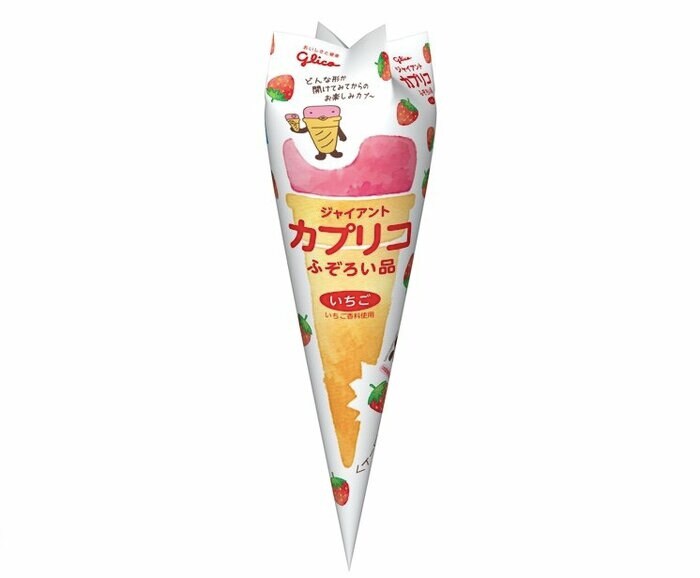 「ジャイアントカプリコ〈いちご〉ふぞろい品」(提供:江崎グリコ)