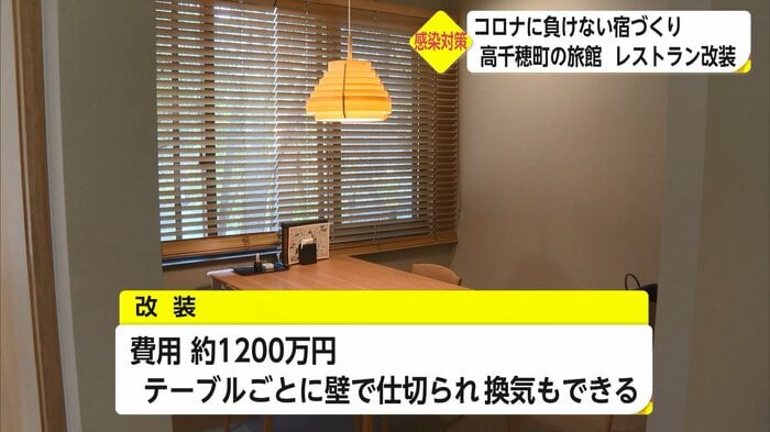 感染対策がとられ換気も可能に