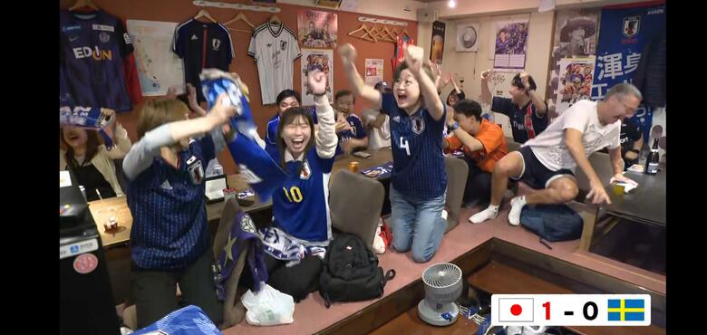 【サッカーW杯】２位で決勝Ｔ進出へ！２６日スウェーデン戦　サポーターが集結し、熱いエールを送る　広島｜FNNプライムオンライン