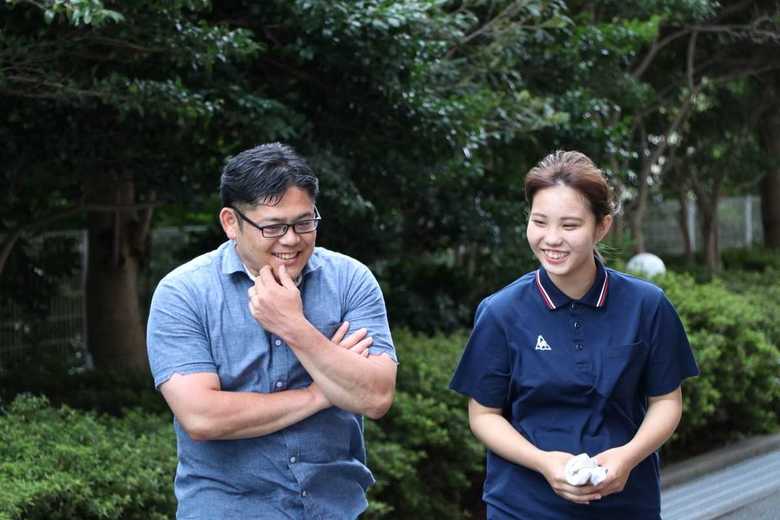 奥平塾長と仲宗根星来さん