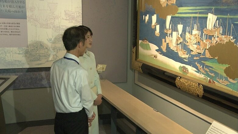 新潟市歴史博物館を視察された愛子さま