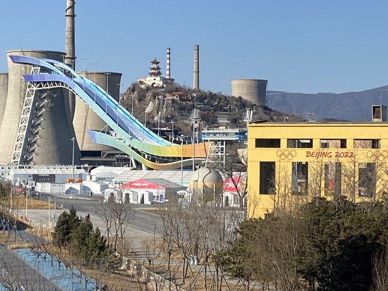 ジャンプ台と聖火リレーの様子が撮影できる「異例の現場」になるはずが・・・