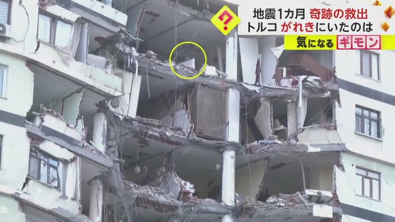 崩壊しそうなビル