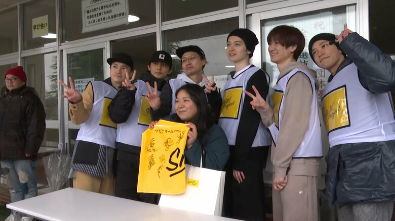 サインや写真撮影にも応じたメンバーたち