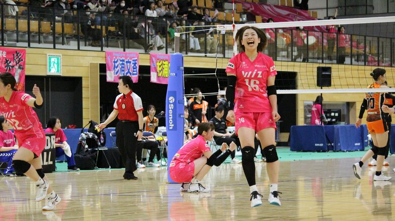 バックアタック3本を含む26得点の廣瀬未佳選手