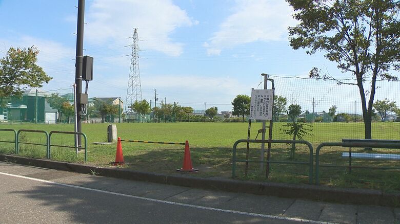 ステンレス製の車止めが盗まれる（上越市）