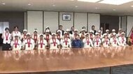 「福岡県民の皆さまに恩返しできるよう」　夏の甲子園出場の東筑高校が知事を訪問　大会での活躍を誓う