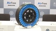 空気いらずでパンク知らず「次世代タイヤ」　ブリヂストン創業の地で実証実験へ　強さと柔軟性備えた特殊樹脂が支える　福岡・久留米市