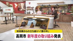 高岡市新年度予算案発表 財政難からの立ち直りへ「要の年」