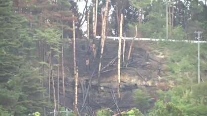鎮火判断へ調査続く　岩手・大槌町山林火災1カ月　新たな熱源確認されず