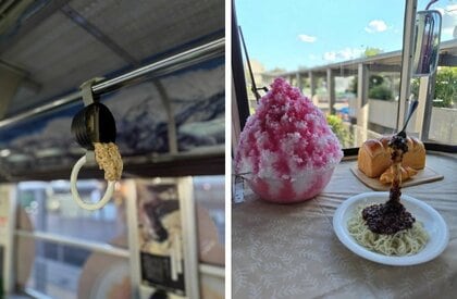 つり革に納豆がベットリ!?長良川鉄道で運行する「食品サンプル列車」が遊び心満載…乗客の反応を聞いた