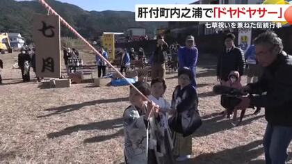肝付町内之浦で「ドヤドヤサー」　七草祝いを兼ねた伝統行事　鹿児島