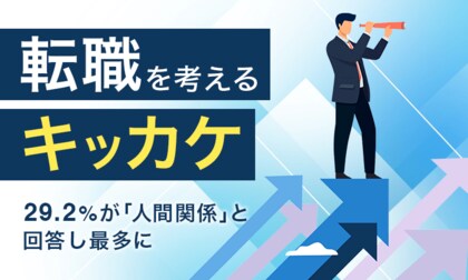 【転職を考えるキッカケ】29.2%が「人間関係」と回答し最多に