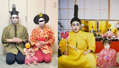 「パパ最高」26年前のひな祭りの家族写真…娘は一児の母となり、受け継いだ“伝統”に爆笑！父親の反応を聞いた