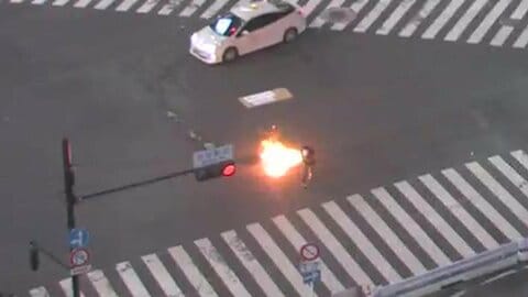逮捕の50代男「日本の現状を世間に知ってもらうためやった」　渋谷スクランブル交差点で放火か