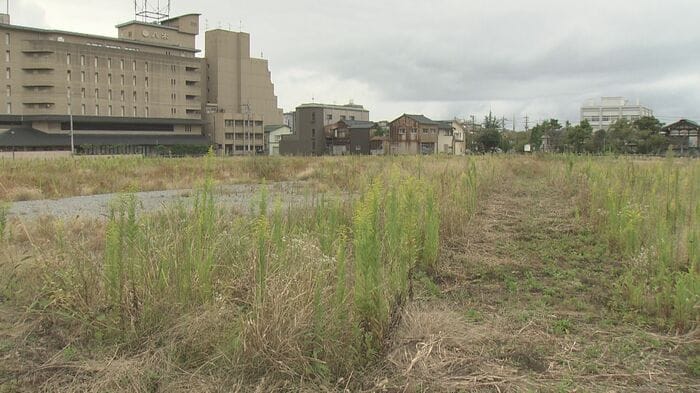 更地となっている建設予定地