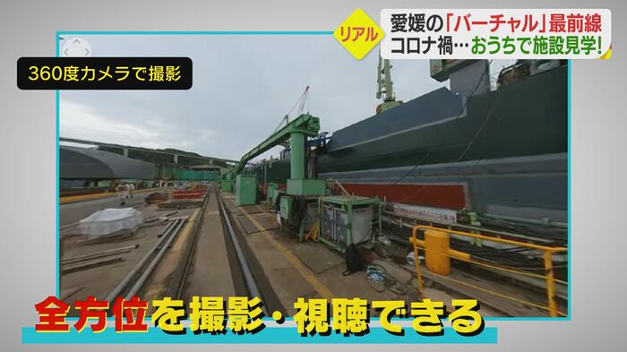 映像を見たい方向に動かすことが可能に