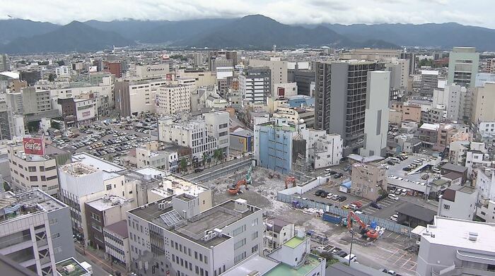 長野市の中心市街地
