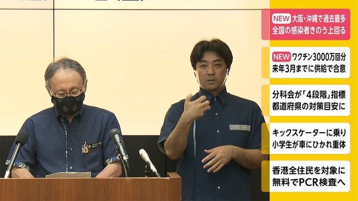 大阪・沖縄で過去最多 全国の感染者きのう上回る