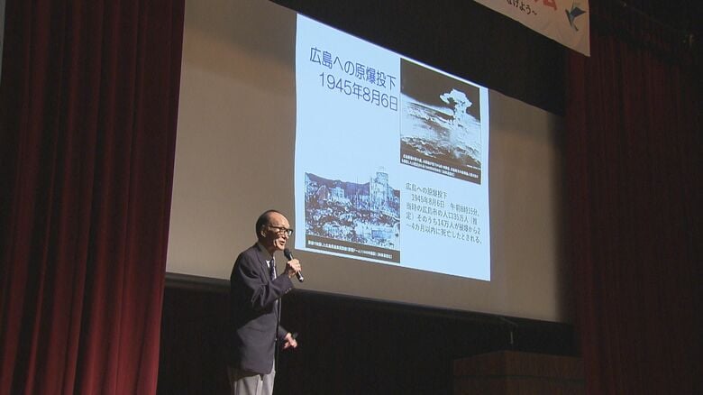 「赤ちゃんの私が真っ赤な血に染まっていた」日本被団協の代表理事がシンポジウムで核兵器の恐ろしさを訴えかける｜FNNプライムオンライン