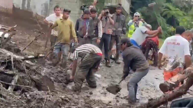 メキシコ洪水の死者64人に　軍など1万人導入し支援活動｜FNNプライムオンライン