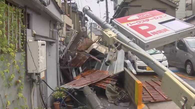 “今世紀最強”台風21号…大阪都市部で被害が広がった理由は「2つの風」｜FNNプライムオンライン