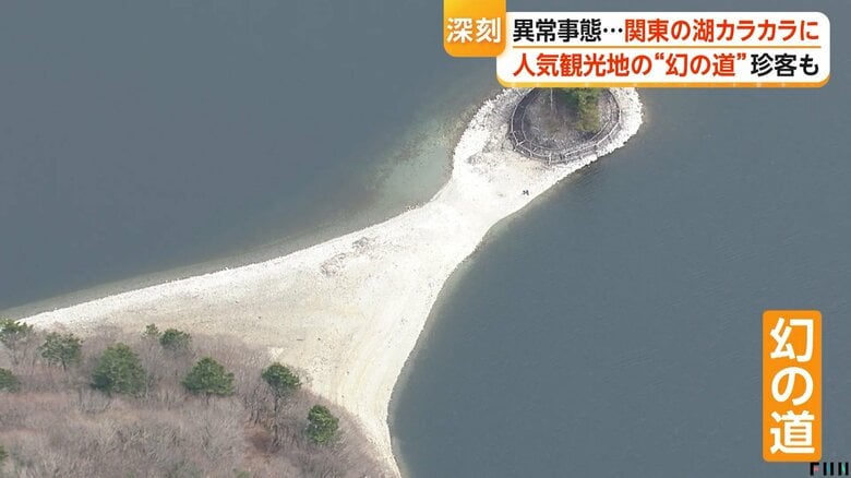 「中禅寺湖カラカラ」「華厳の滝チョロチョロ」“雨不足”で人気観光地に幻の道 富士河口湖町では田植えに不安も|FNNプライムオンライン