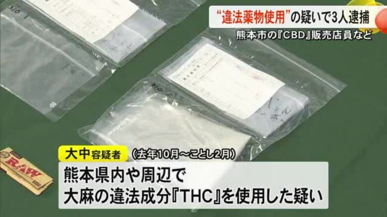 違法薬物使用か 熊本市で大麻由来の合法成分『ＣＢＤ』商品を扱う店の店員ら逮捕｜FNNプライムオンライン