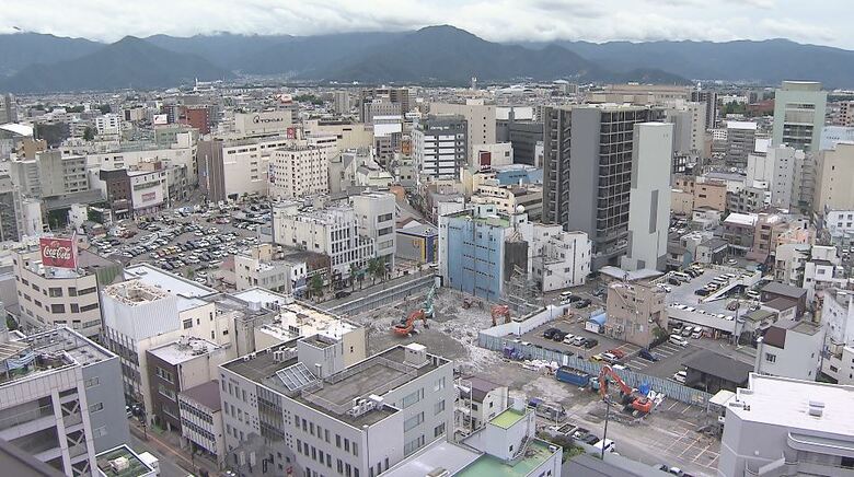 長野市の中心市街地
