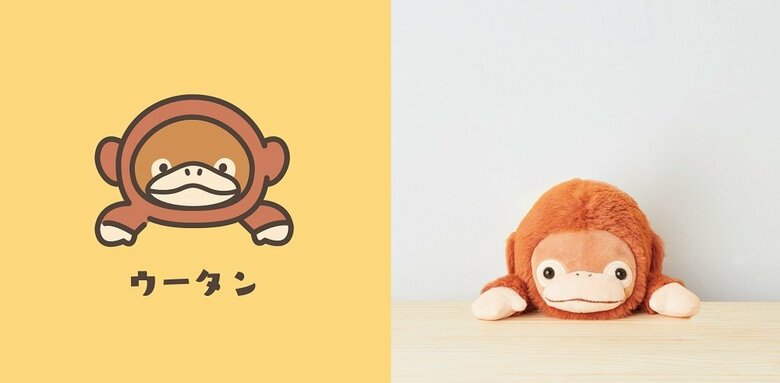 4種類のラインナップ　オランウータン