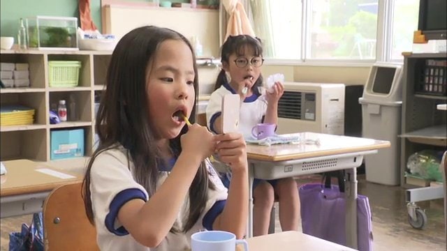 鏡でのチェックも