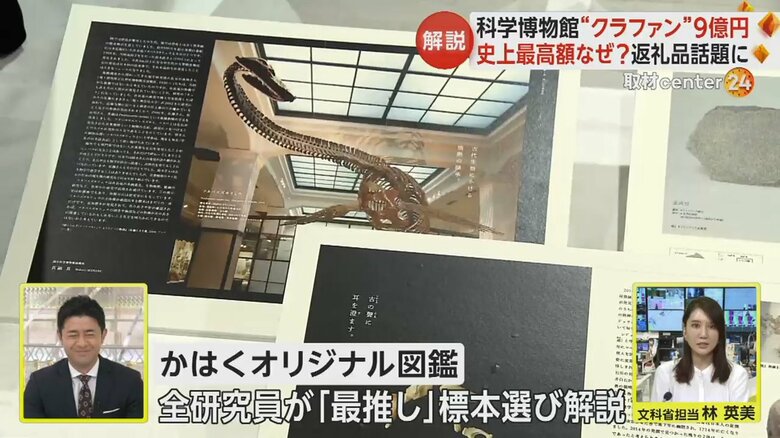 一番人気の「かはくオリジナル図鑑」は、全研究者が最も推している標本を選び、解説した図鑑