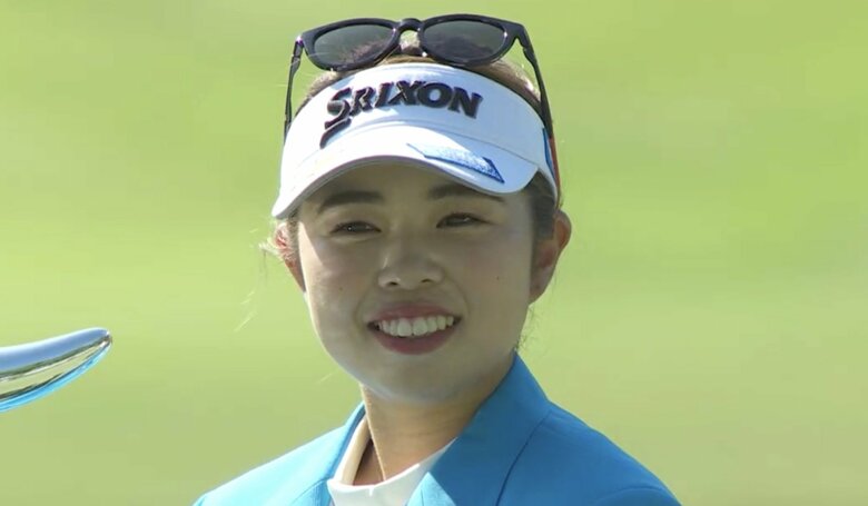 連覇を狙う山下美夢有