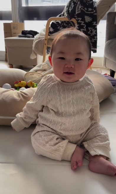 お姉ちゃんが帰ってきて嬉しいけいちゃん（提供：APさん）