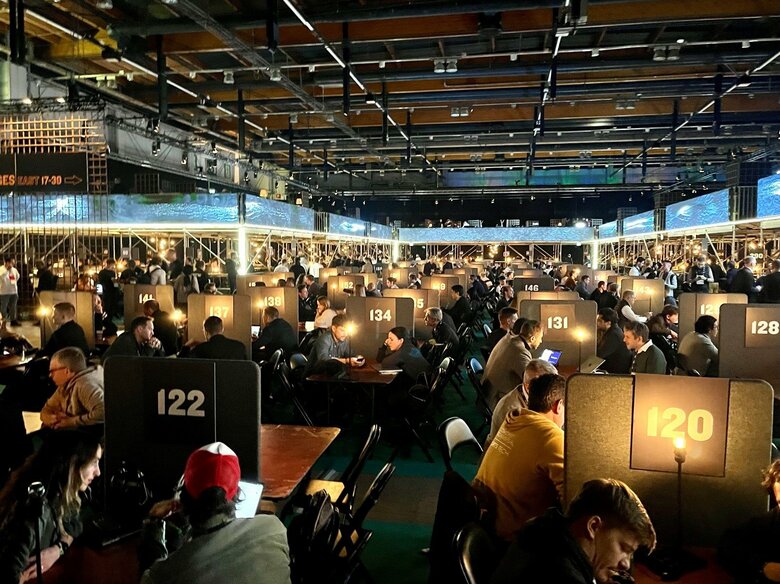 SLUSH商談ブース（撮影：清水俊宏）