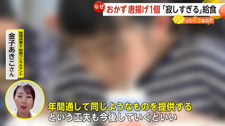 給食について語る管理栄養士給食コンサルタント・金子あきこさん
