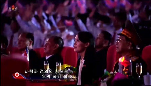 フィナーレ部分での金与正氏