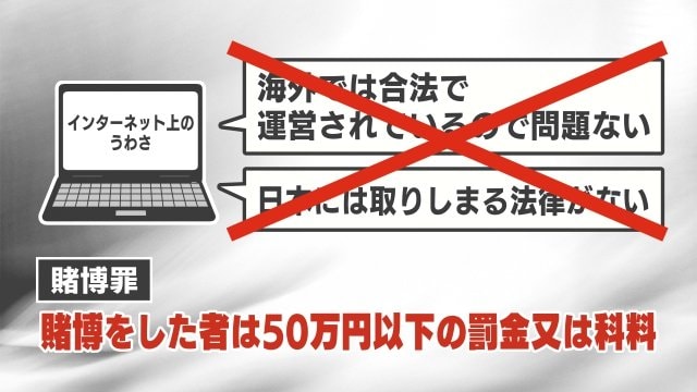 賭博罪　50万円以下の罰金または科料