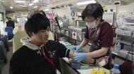 専門学校生たちが卒業前に記念献血　一年で最も血液が不足する時期　広島　