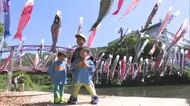 「かき氷おいしい！」立夏 こいのぼり300匹泳ぐ 佐賀市大和町の川上峡【佐賀県】