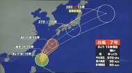 【台風情報】ダブル台風の進路予想　台風7号は27日に東海沖へ、28日には温帯低気圧に　8号は26日に熱帯低気圧に変わる見込みも前線活発化で大雨のおそれ