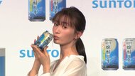 松本まりか “はじめてのチュウ” 酎ハイでほんわか気分 試飲繰り返して「いい感じにお酔いに…」