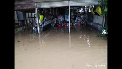 秋田県南部中心に大雨　仙北市と横手市に一時避難指示　30日夜遅くにかけ土砂災害・低い土地の浸水に注意