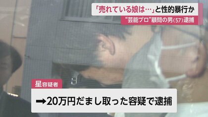 芸能プロダクションの元顧問の男逮捕 「売れている子達はみんな 芸能プロダクションの元顧問の男逮捕 「売れている子達はみんな