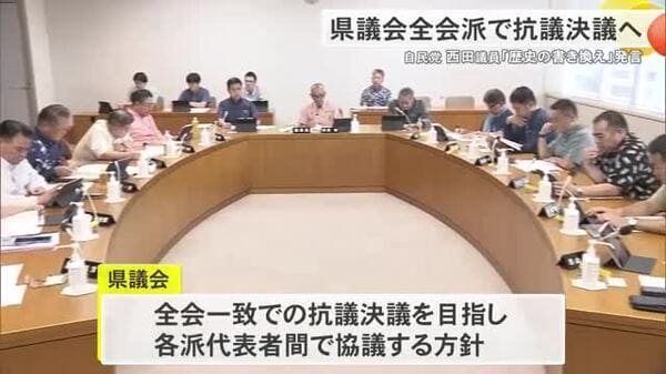 自民党・西田参議院議員のひめゆりの塔巡る「歴史の書き換え」発言に沖縄県議会が抗議決議へ｜FNNプライムオンライン