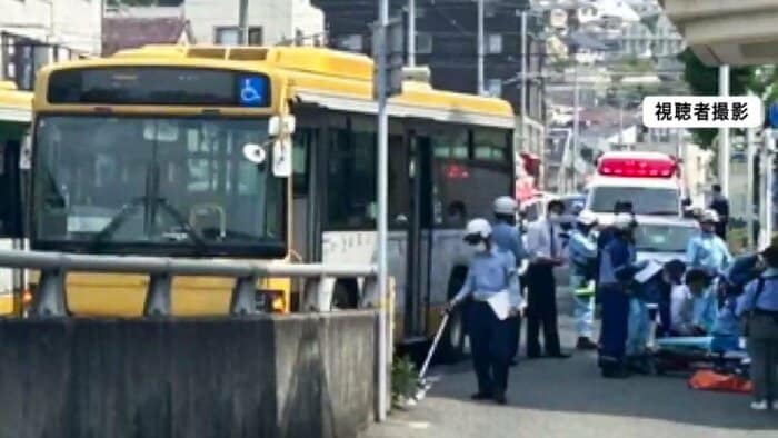 事故直後の現場 ※視聴者撮影