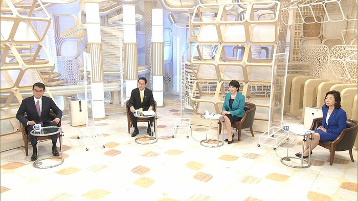「イット!」に生出演し議論を交わした4人の候補