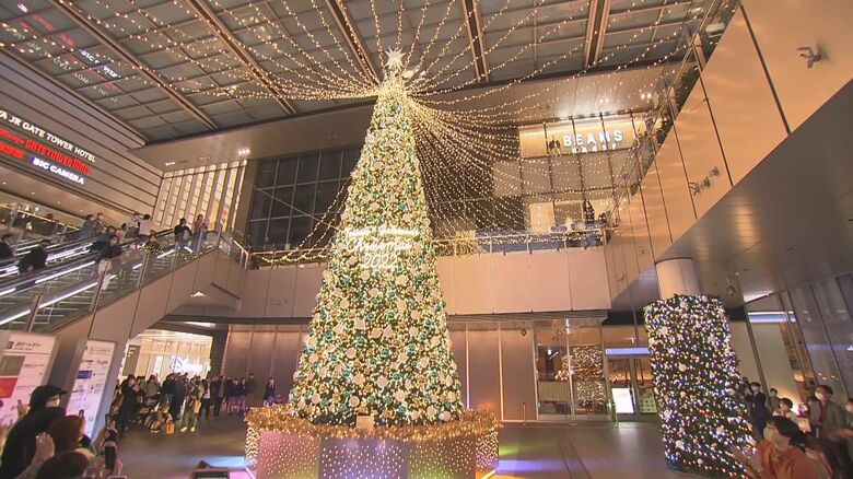 冬のイルミネーション始まる　LED4万球以上のクリスマスツリーも…名古屋駅周辺で一斉に｜FNNプライムオンライン