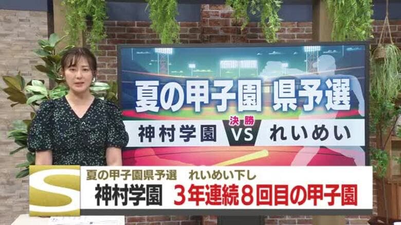 【夏の甲子園】鹿児島県予選・決勝　神村学園が3年連続8回目の優勝　｜FNNプライムオンライン